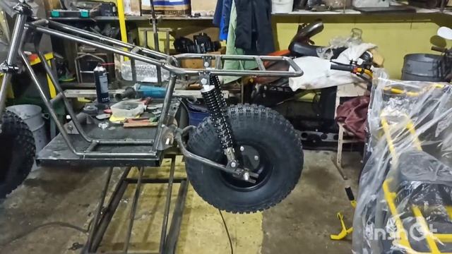 Часть 1, самодельный мотоцикл с двигателем от мотоблока