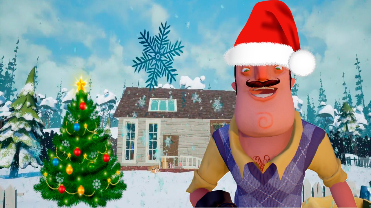 ШОУ ПРИВЕТ СОСЕД!С НОВЫМ ГОДОМ ОТ ВАСИЛИЧА!ИГРА HELLO NEIGHBOR ПРОХОЖДЕНИЕ МОДОВ!РОЖДЕСТВО 2024