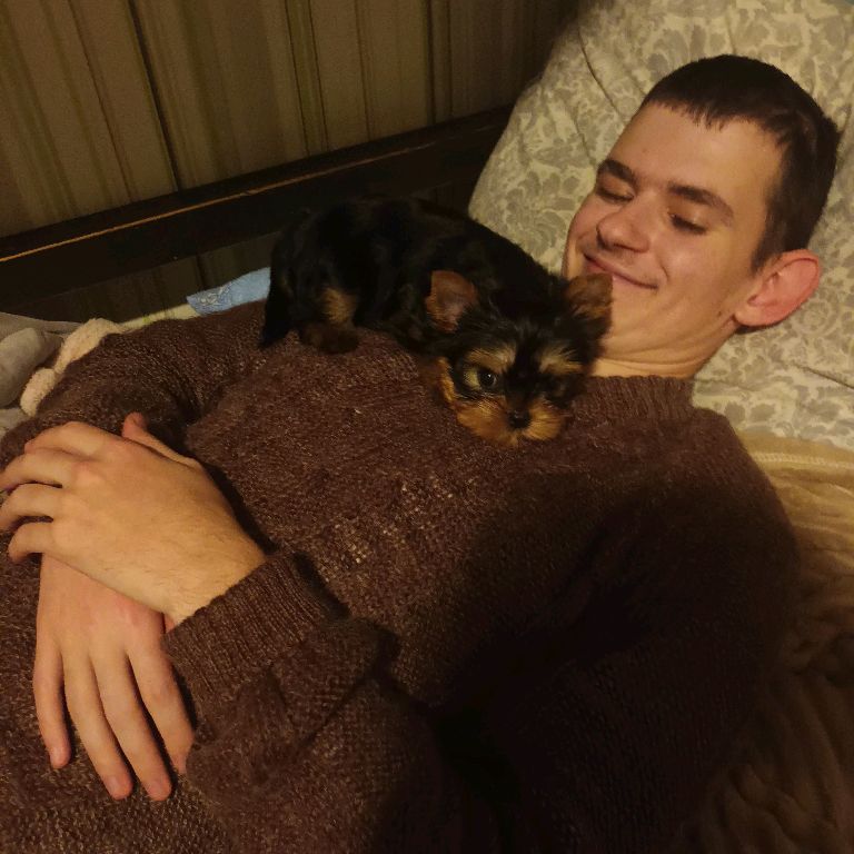 Костя и мой пёсик Кузя